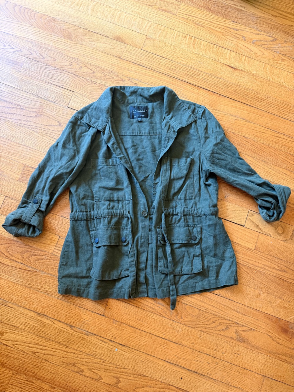 Sanctuary Olive Green Utility Jacket Women’s Medium Cargo Military Style